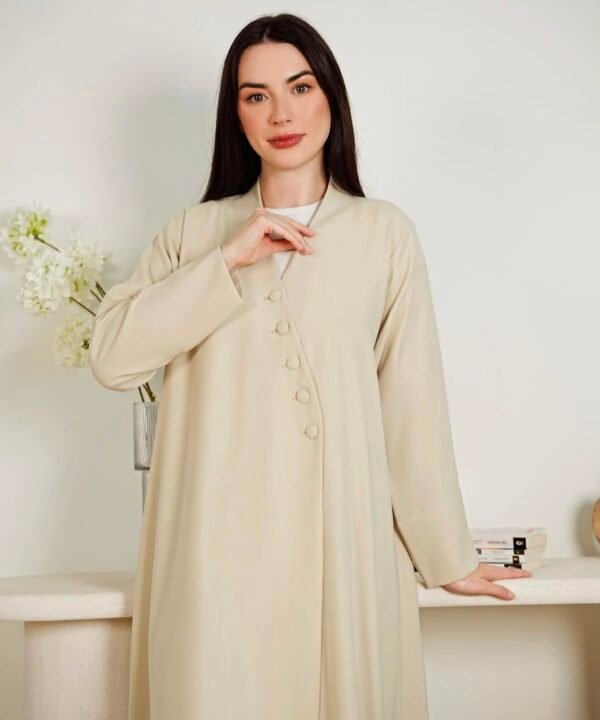 Alternative view of BUTTON DRAPE ABAYA