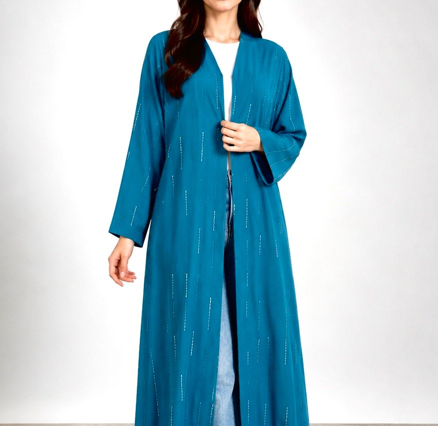 TEAL LINE ABAYA