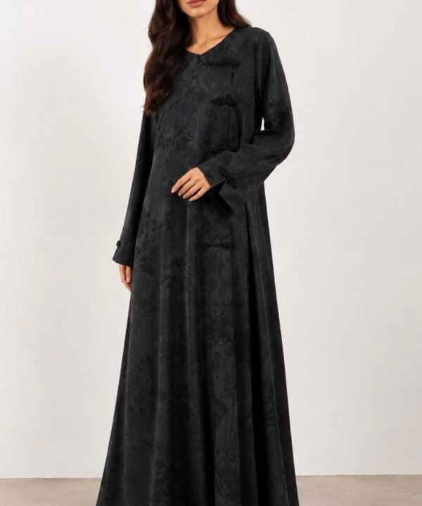Alternative view of LIAN CHINESE BUTTON ABAYA